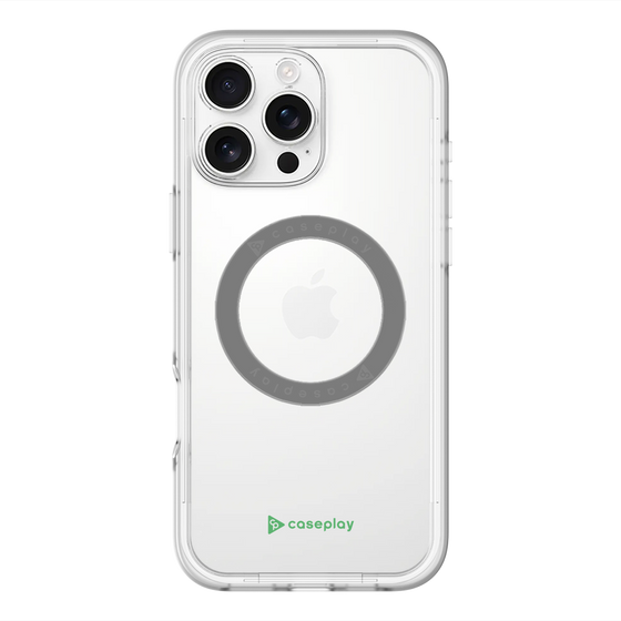 スリムプロテクションプレミアムケース with MagSafe［ オリジナル - caseplayロゴ - グリーン/A ］