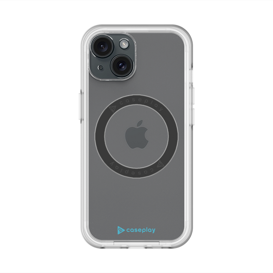 スリムプロテクションプレミアムケース with MagSafe［ オリジナル - caseplayロゴ - ライトブルー/A ］