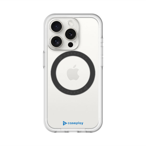 スリムプロテクションプレミアムケース with MagSafe［ オリジナル - caseplayロゴ - ブルー/A ］