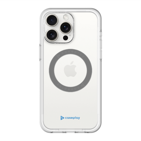 スリムプロテクションプレミアムケース with MagSafe［ オリジナル - caseplayロゴ - ブルー/A ］