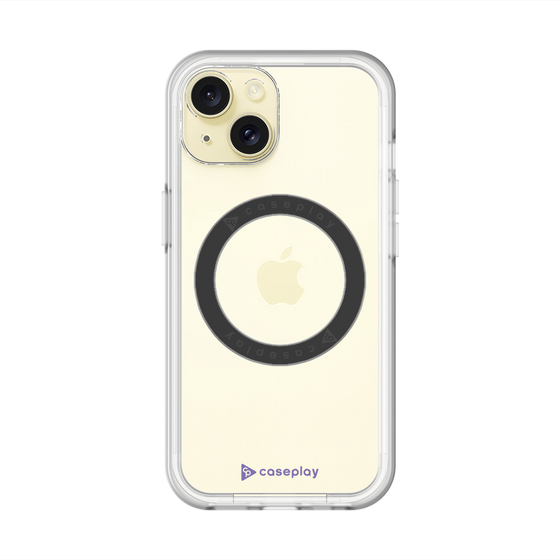 スリムプロテクションプレミアムケース with MagSafe［ オリジナル - caseplayロゴ - パープル/A ］