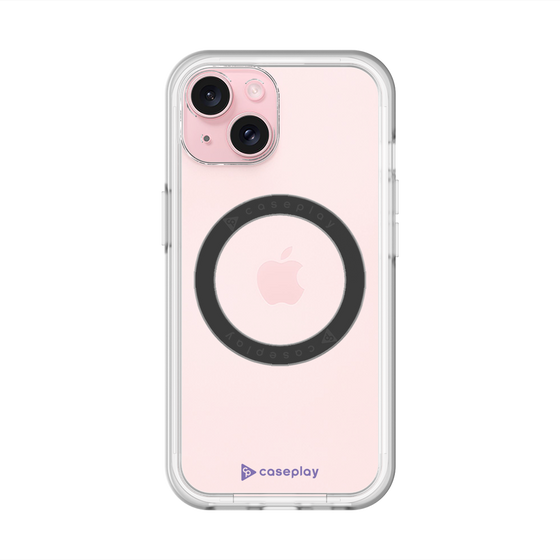 スリムプロテクションプレミアムケース with MagSafe［ オリジナル - caseplayロゴ - パープル/A ］