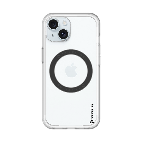 スリムプロテクションプレミアムケース with MagSafe［ オリジナル - caseplayロゴ - ブラック/B ］