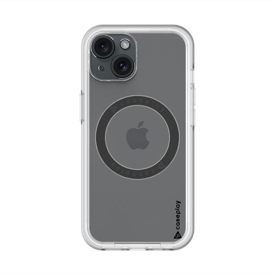 スリムプロテクションプレミアムケース with MagSafe［ オリジナル - caseplayロゴ - ブラック/B ］