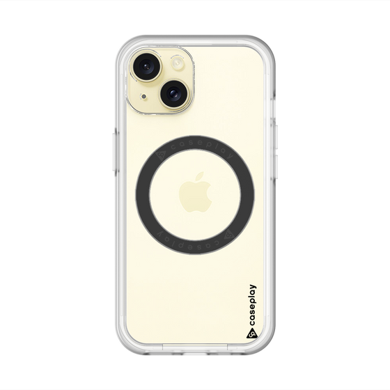 スリムプロテクションプレミアムケース with MagSafe［ オリジナル - caseplayロゴ - ブラック/B ］
