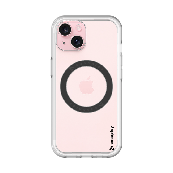 スリムプロテクションプレミアムケース with MagSafe［ オリジナル - caseplayロゴ - ブラック/B ］