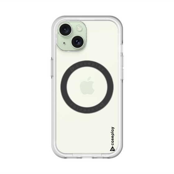 スリムプロテクションプレミアムケース with MagSafe［ オリジナル - caseplayロゴ - ブラック/B ］