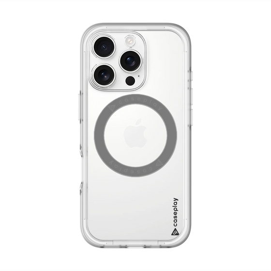 スリムプロテクションプレミアムケース with MagSafe［ オリジナル - caseplayロゴ - ブラック/B ］