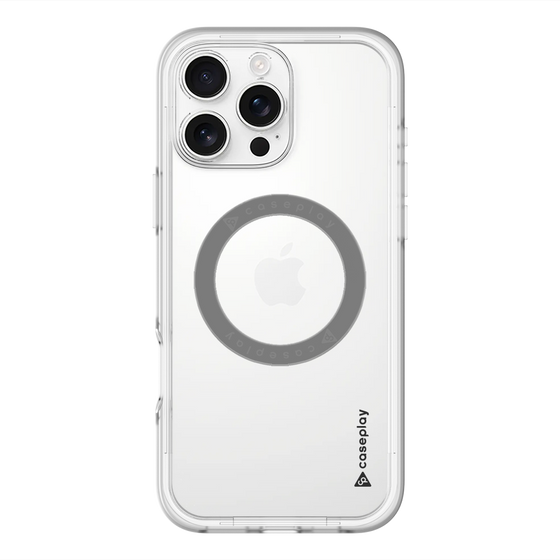 スリムプロテクションプレミアムケース with MagSafe［ オリジナル - caseplayロゴ - ブラック/B ］
