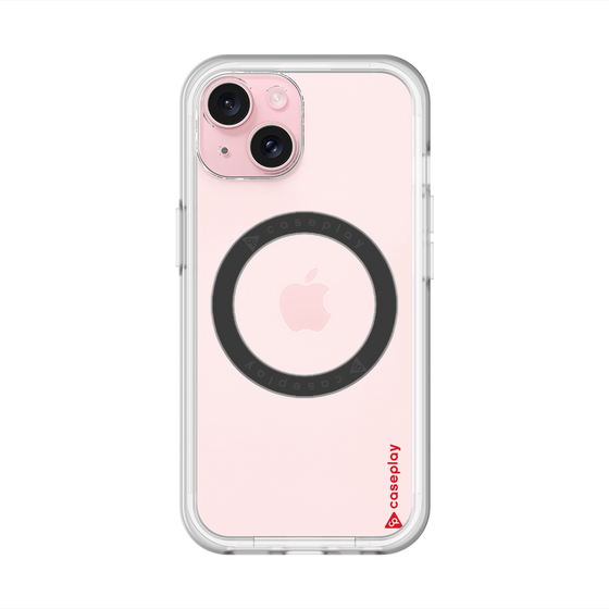 スリムプロテクションプレミアムケース with MagSafe［ オリジナル - caseplayロゴ - レッド/B ］