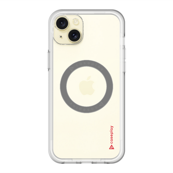 スリムプロテクションプレミアムケース with MagSafe［ オリジナル - caseplayロゴ - レッド/B ］