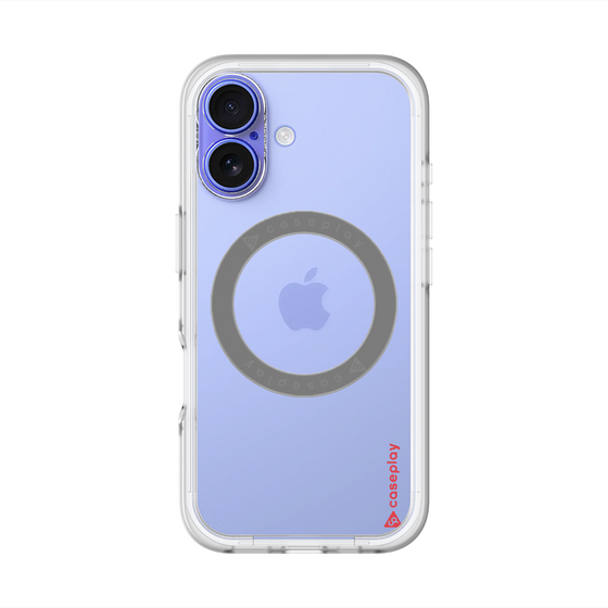 スリムプロテクションプレミアムケース with MagSafe［ オリジナル - caseplayロゴ - レッド/B ］