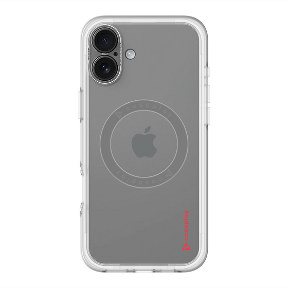 スリムプロテクションプレミアムケース with MagSafe［ オリジナル - caseplayロゴ - レッド/B ］