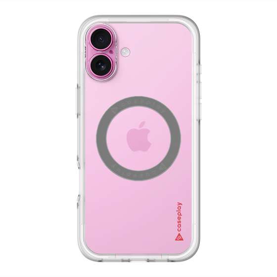スリムプロテクションプレミアムケース with MagSafe［ オリジナル - caseplayロゴ - レッド/B ］