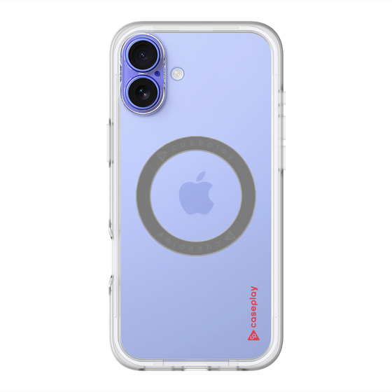 スリムプロテクションプレミアムケース with MagSafe［ オリジナル - caseplayロゴ - レッド/B ］