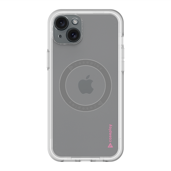 スリムプロテクションプレミアムケース with MagSafe［ オリジナル - caseplayロゴ - ピンク/B ］
