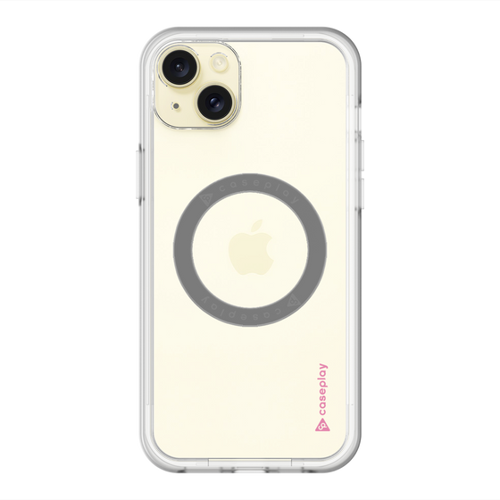 スリムプロテクションプレミアムケース with MagSafe［ オリジナル - caseplayロゴ - ピンク/B ］