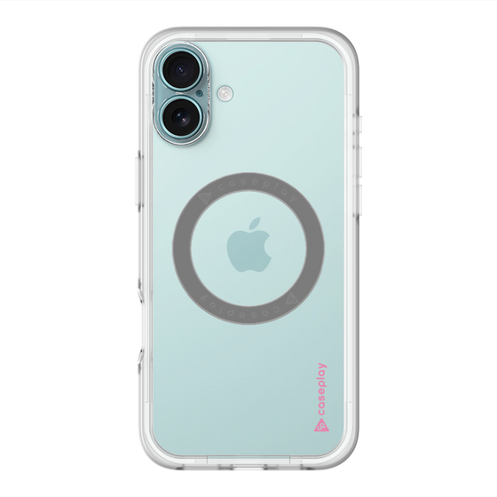 スリムプロテクションプレミアムケース with MagSafe［ オリジナル - caseplayロゴ - ピンク/B ］