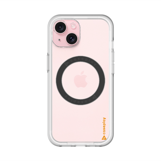 スリムプロテクションプレミアムケース with MagSafe［ オリジナル - caseplayロゴ - オレンジ/B ］