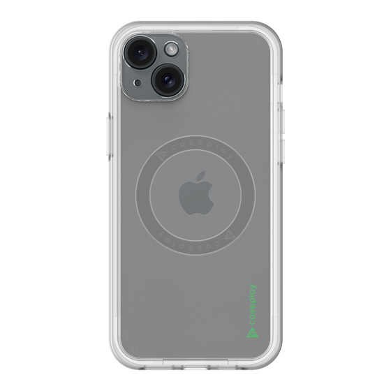 スリムプロテクションプレミアムケース with MagSafe［ オリジナル - caseplayロゴ - グリーン/B ］