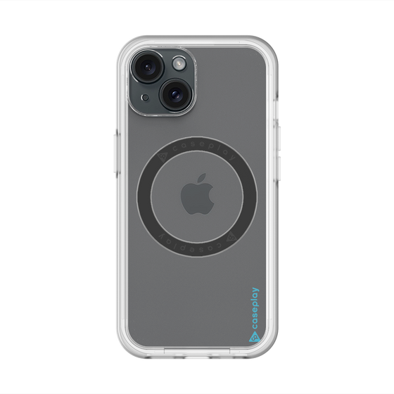 スリムプロテクションプレミアムケース with MagSafe［ オリジナル - caseplayロゴ - ライトブルー/B ］