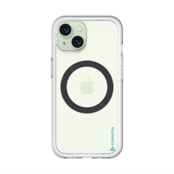 スリムプロテクションプレミアムケース with MagSafe［ オリジナル - caseplayロゴ - ライトブルー/B ］