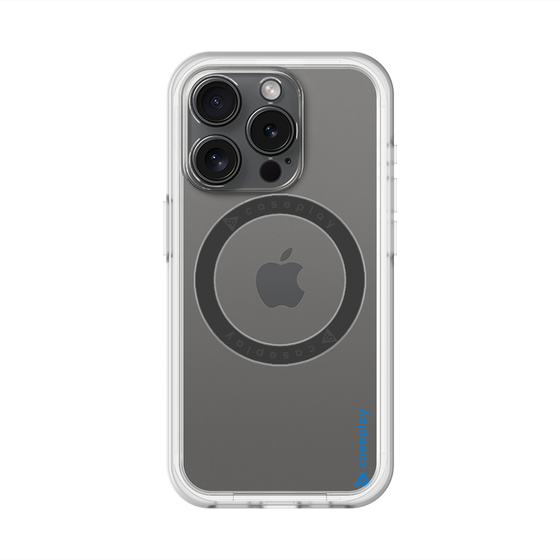 スリムプロテクションプレミアムケース with MagSafe［ オリジナル - caseplayロゴ - ブルー/B ］