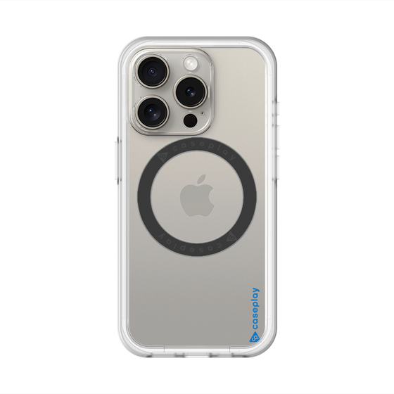 スリムプロテクションプレミアムケース with MagSafe［ オリジナル - caseplayロゴ - ブルー/B ］