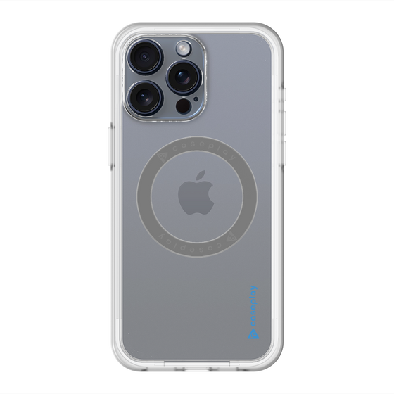スリムプロテクションプレミアムケース with MagSafe［ オリジナル - caseplayロゴ - ブルー/B ］