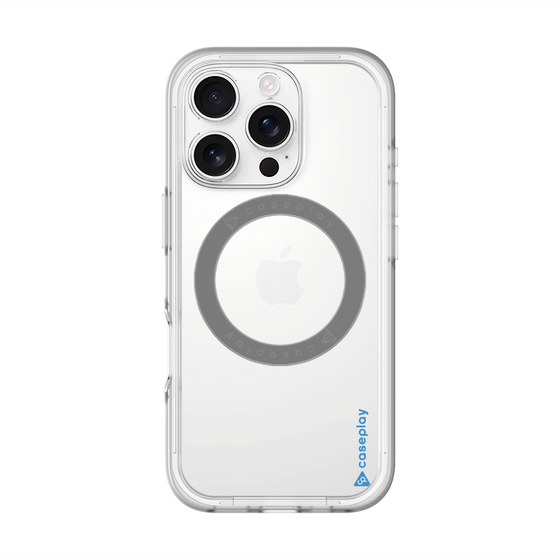 スリムプロテクションプレミアムケース with MagSafe［ オリジナル - caseplayロゴ - ブルー/B ］