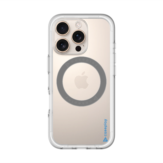 スリムプロテクションプレミアムケース with MagSafe［ オリジナル - caseplayロゴ - ブルー/B ］