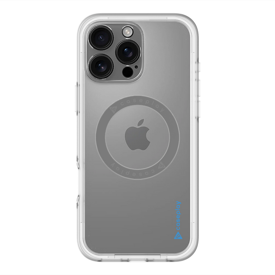 スリムプロテクションプレミアムケース with MagSafe［ オリジナル - caseplayロゴ - ブルー/B ］