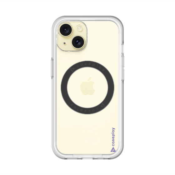 スリムプロテクションプレミアムケース with MagSafe［ オリジナル - caseplayロゴ - パープル/B ］