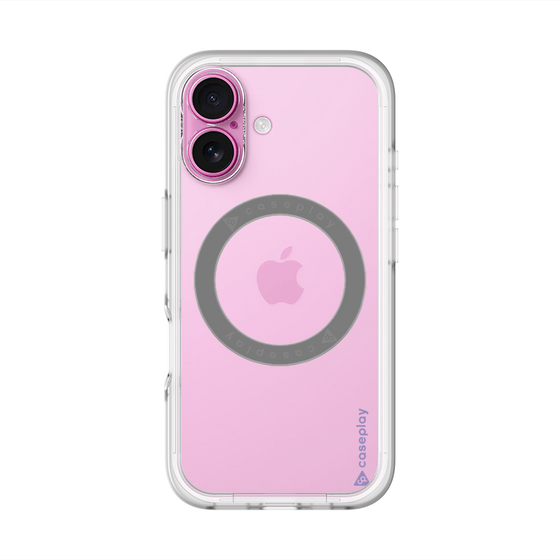 スリムプロテクションプレミアムケース with MagSafe［ オリジナル - caseplayロゴ - パープル/B ］