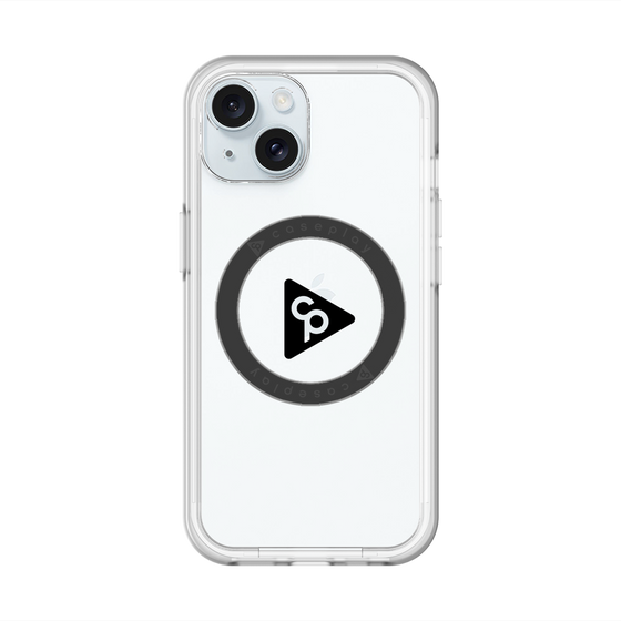 スリムプロテクションプレミアムケース with MagSafe［ オリジナル - caseplayロゴ - ブラック/C ］