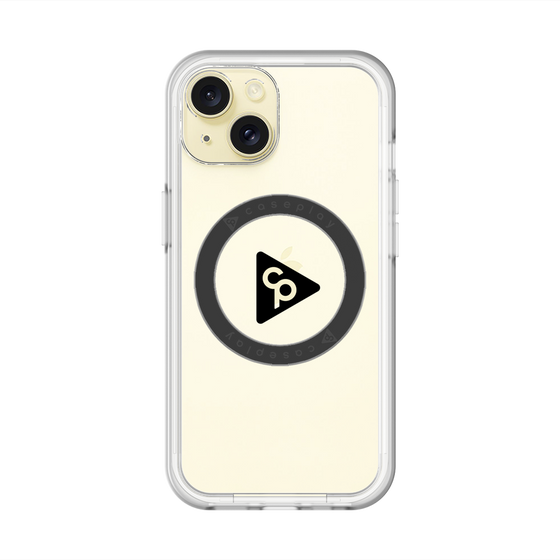 スリムプロテクションプレミアムケース with MagSafe［ オリジナル - caseplayロゴ - ブラック/C ］