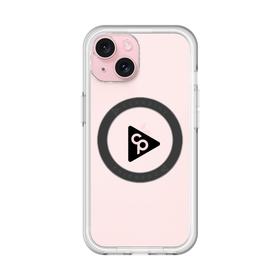スリムプロテクションプレミアムケース with MagSafe［ オリジナル - caseplayロゴ - ブラック/C ］