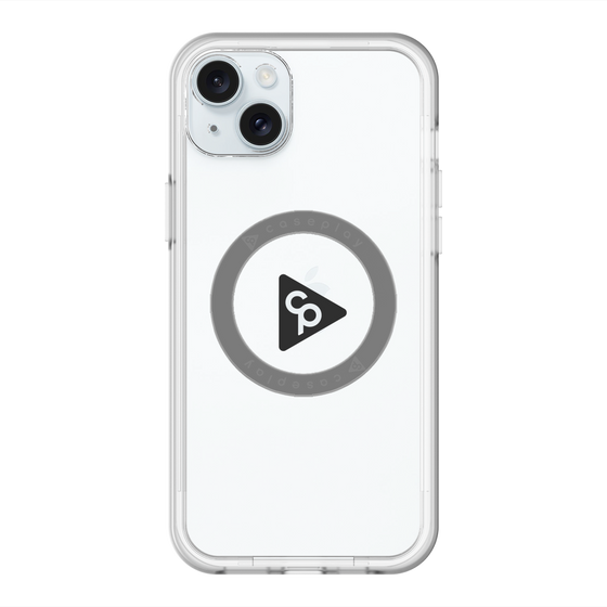スリムプロテクションプレミアムケース with MagSafe［ オリジナル - caseplayロゴ - ブラック/C ］