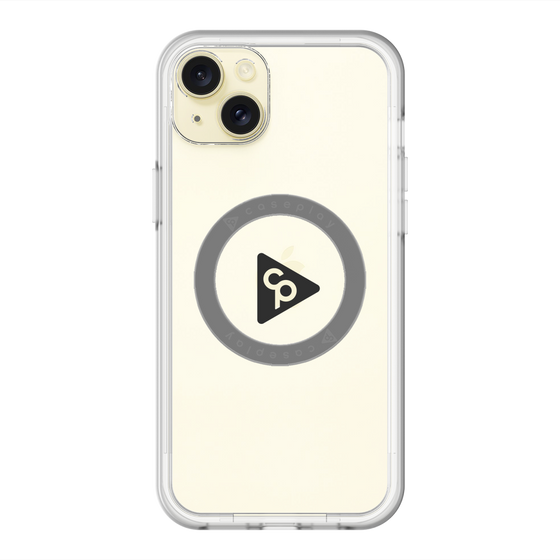 スリムプロテクションプレミアムケース with MagSafe［ オリジナル - caseplayロゴ - ブラック/C ］