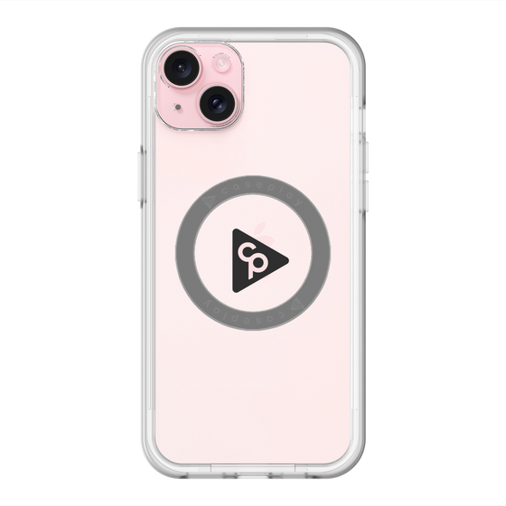 スリムプロテクションプレミアムケース with MagSafe［ オリジナル - caseplayロゴ - ブラック/C ］