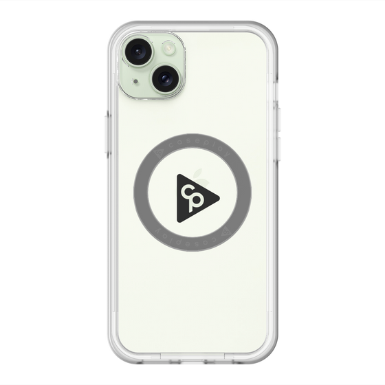 スリムプロテクションプレミアムケース with MagSafe［ オリジナル - caseplayロゴ - ブラック/C ］