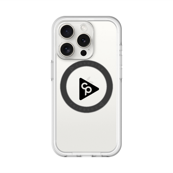 スリムプロテクションプレミアムケース with MagSafe［ オリジナル - caseplayロゴ - ブラック/C ］