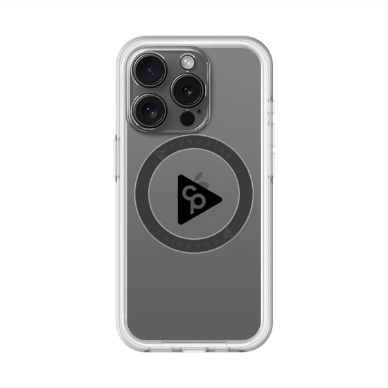スリムプロテクションプレミアムケース with MagSafe［ オリジナル - caseplayロゴ - ブラック/C ］