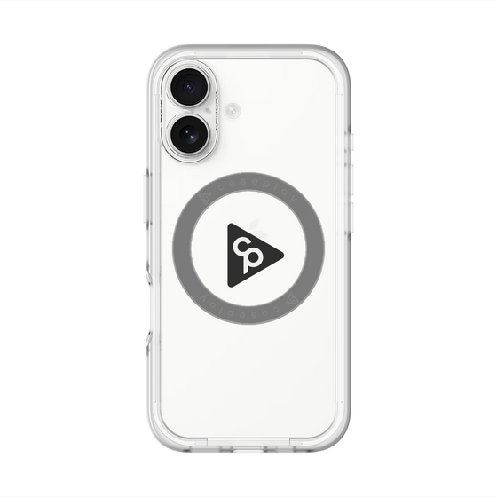 スリムプロテクションプレミアムケース with MagSafe［ オリジナル - caseplayロゴ - ブラック/C ］
