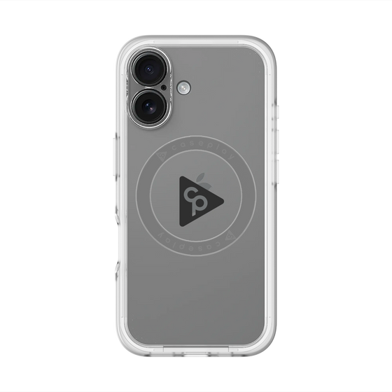 スリムプロテクションプレミアムケース with MagSafe［ オリジナル - caseplayロゴ - ブラック/C ］