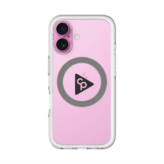スリムプロテクションプレミアムケース with MagSafe［ オリジナル - caseplayロゴ - ブラック/C ］