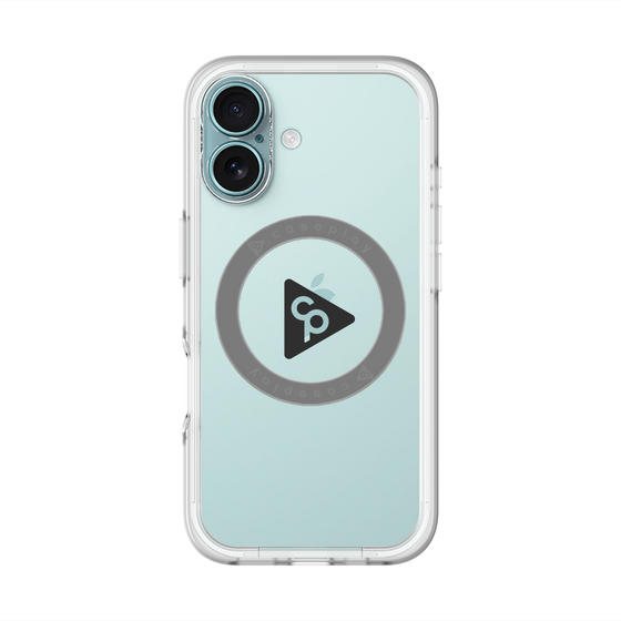スリムプロテクションプレミアムケース with MagSafe［ オリジナル - caseplayロゴ - ブラック/C ］