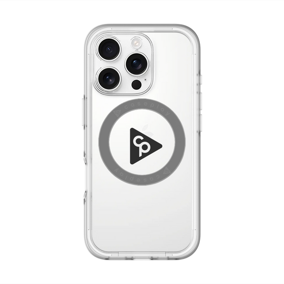 スリムプロテクションプレミアムケース with MagSafe［ オリジナル - caseplayロゴ - ブラック/C ］