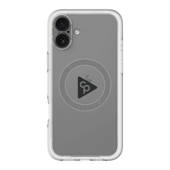 スリムプロテクションプレミアムケース with MagSafe［ オリジナル - caseplayロゴ - ブラック/C ］