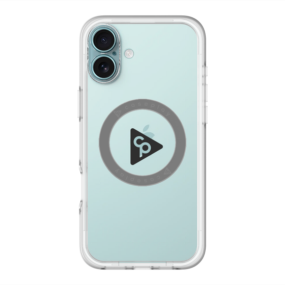 スリムプロテクションプレミアムケース with MagSafe［ オリジナル - caseplayロゴ - ブラック/C ］